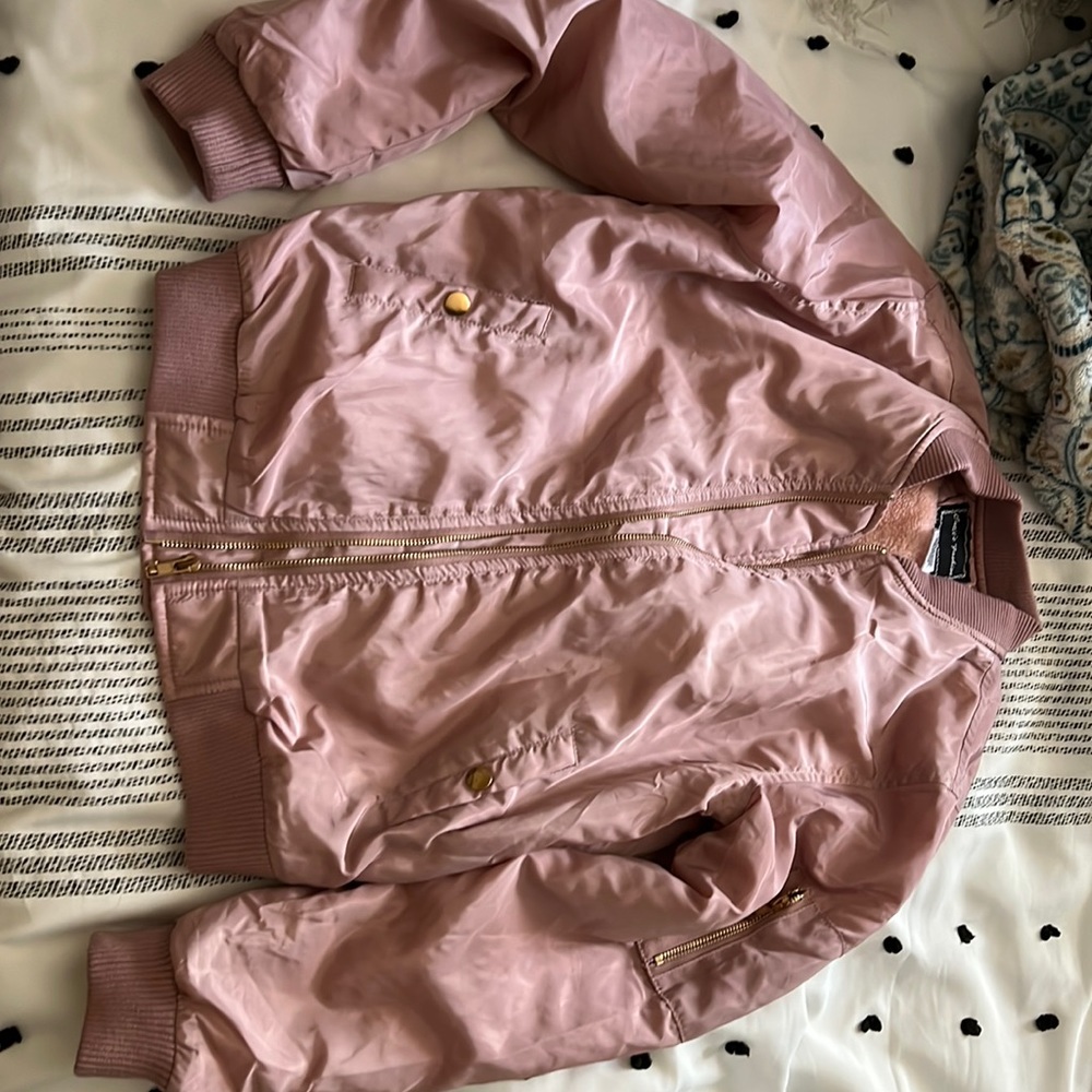 Cute blush/rose bomber jacket